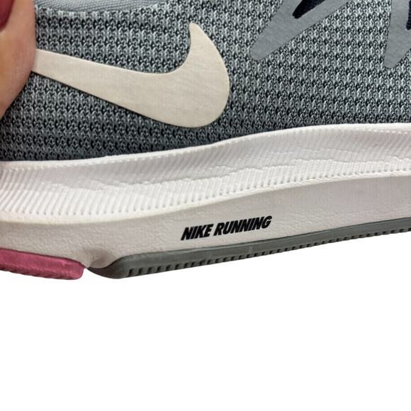 Nike Downshifter 8 Running Shoes Women’s 9.5 Gray Pink Lightweight Athleisure - Picture 12 of 16